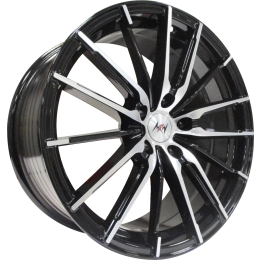 18x8.0 5H 114.3 P35 CB73.1 MRW JA018 - Black Machined (Alloy)