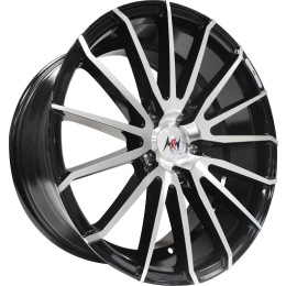 18x8.5 5H 120 P45 CB73.1 MRW L1200 - Black Machined (Alloy)