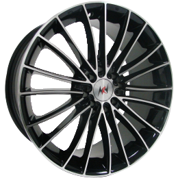 18x8.0 4H 100/114.3 P35 CB73.1 MRW SL1277 - Black Machined (Alloy)